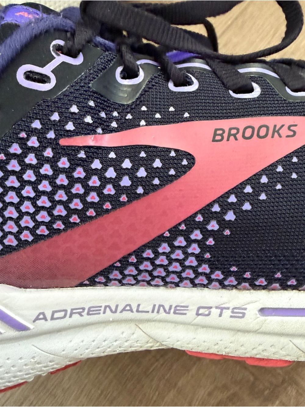 Brooks Adrenaline GTS 22 Women 9.5 Running Shoes Blue Purple Walking Gym Sneaker - Picture 5 of 14